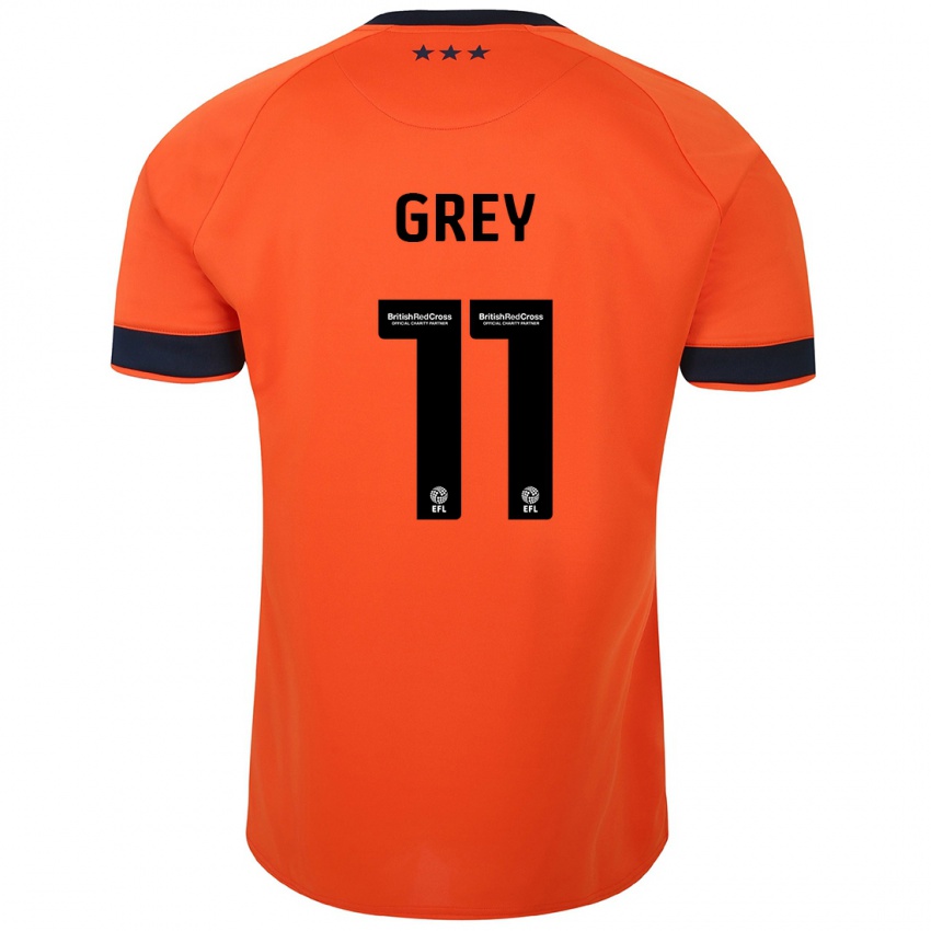Børn Anna Grey #11 Appelsin Udebane Spillertrøjer 2023/24 Trøje T-Shirt
