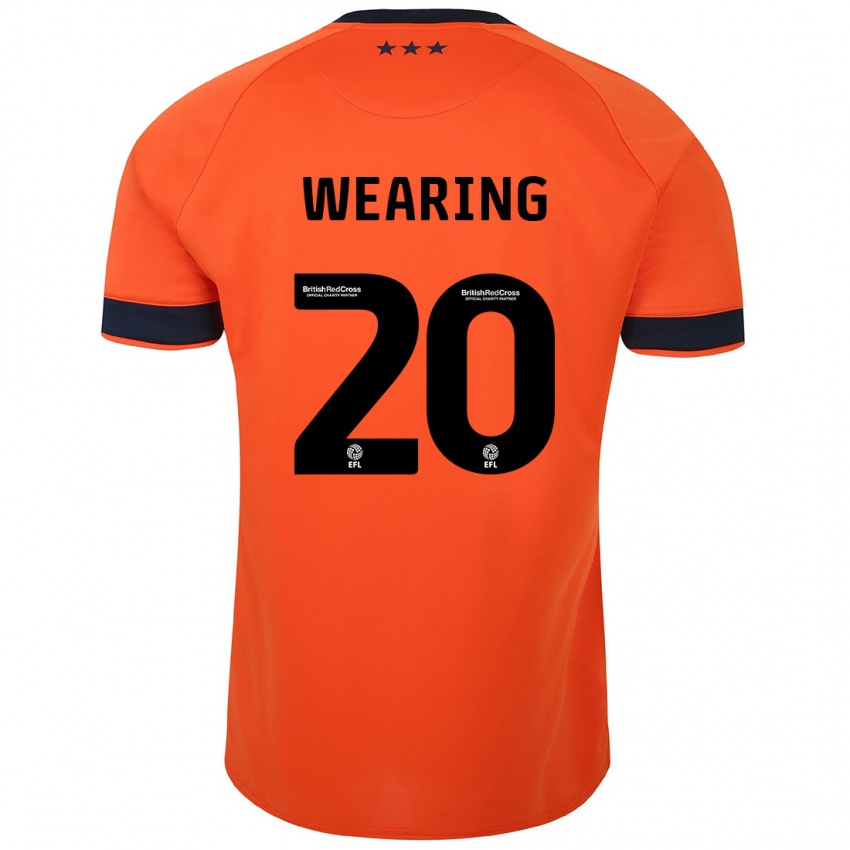 Børn Megan Wearing #20 Appelsin Udebane Spillertrøjer 2023/24 Trøje T-Shirt