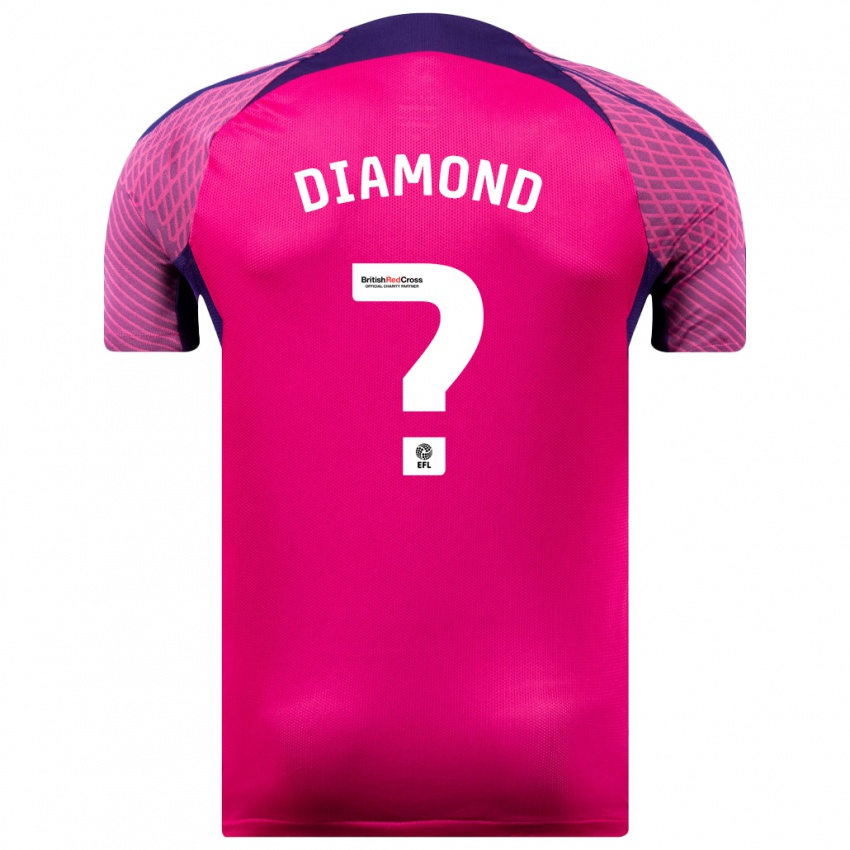 Børn Jack Diamond #0 Lilla Udebane Spillertrøjer 2023/24 Trøje T-Shirt