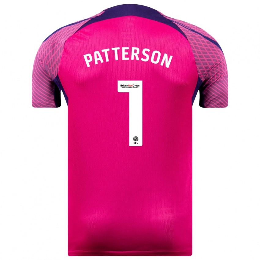 Børn Anthony Patterson #1 Lilla Udebane Spillertrøjer 2023/24 Trøje T-Shirt