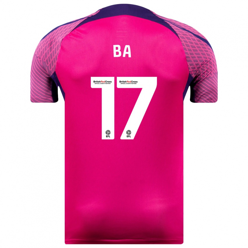 Børn Abdoullah Ba #17 Lilla Udebane Spillertrøjer 2023/24 Trøje T-Shirt