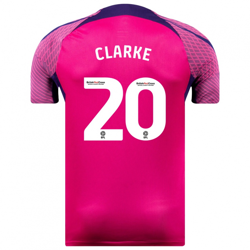 Børn Jack Clarke #20 Lilla Udebane Spillertrøjer 2023/24 Trøje T-Shirt