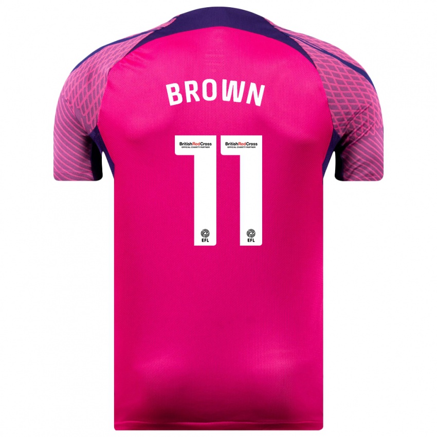 Børn Jessica Brown #11 Lilla Udebane Spillertrøjer 2023/24 Trøje T-Shirt