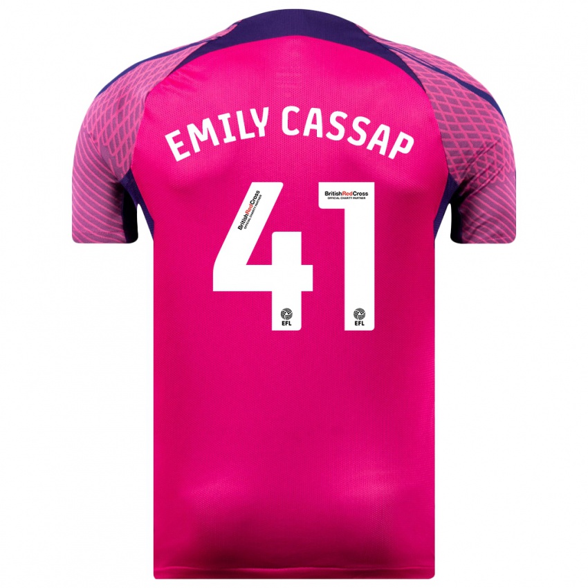 Børn Emily Cassap #41 Lilla Udebane Spillertrøjer 2023/24 Trøje T-Shirt