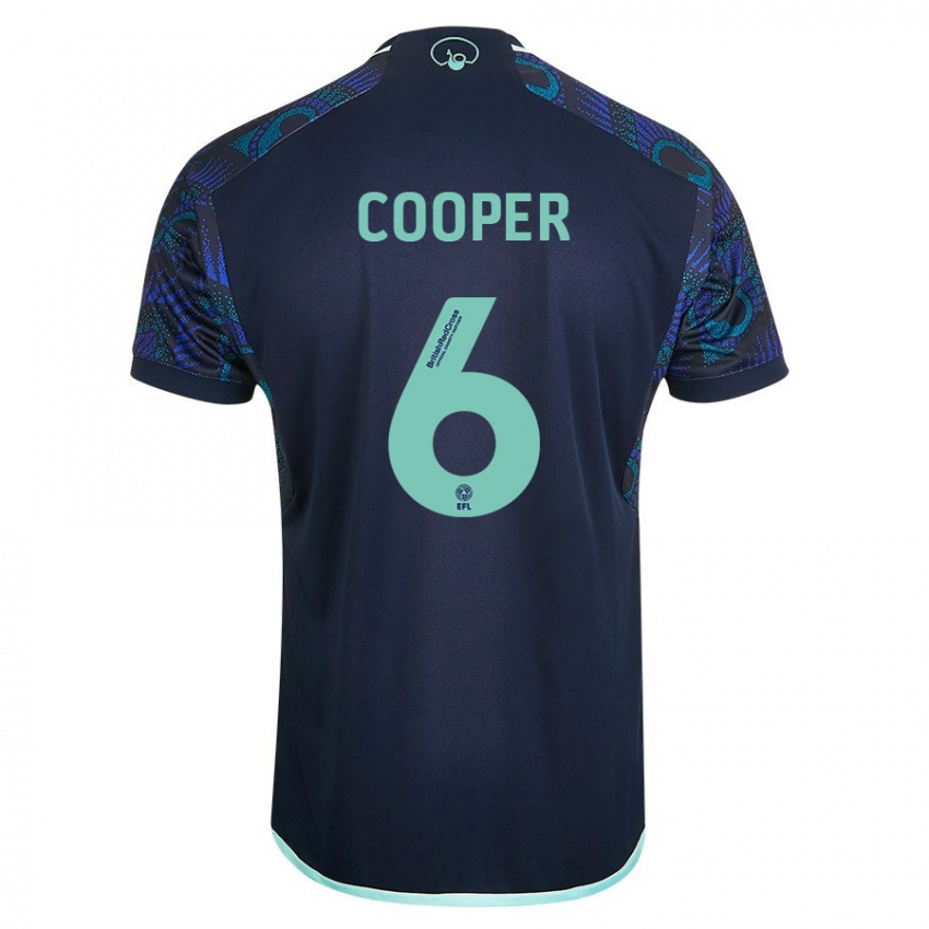 Børn Liam Cooper #6 Blå Udebane Spillertrøjer 2023/24 Trøje T-Shirt