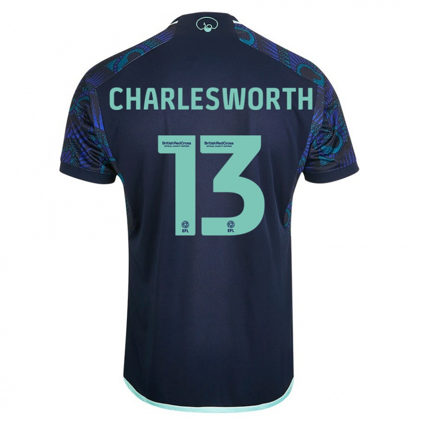 Børn Millie Robshaw-Charlesworth #13 Blå Udebane Spillertrøjer 2023/24 Trøje T-Shirt