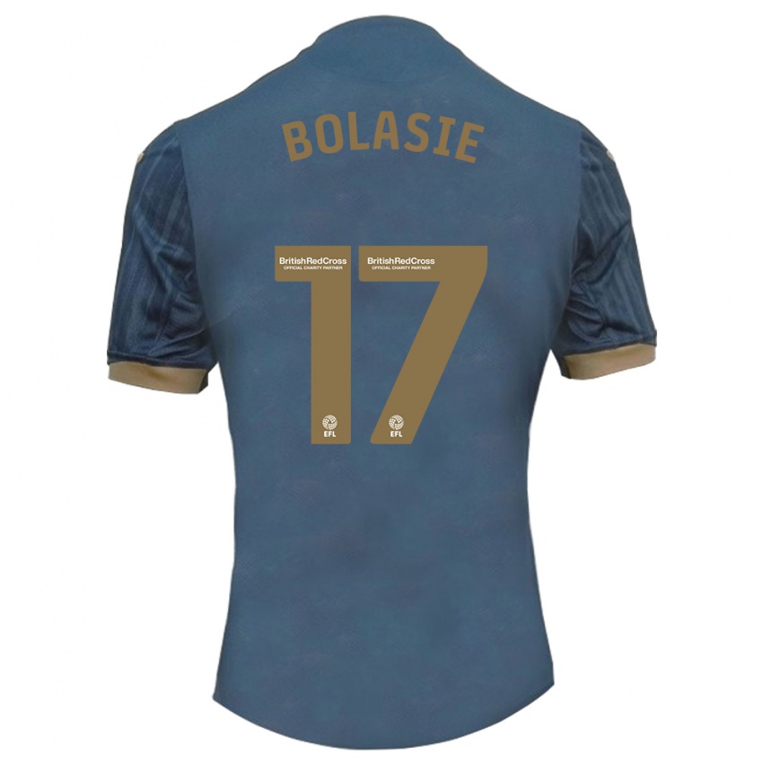 Børn Yannick Bolasie #17 Mørk Blågrøn Udebane Spillertrøjer 2023/24 Trøje T-Shirt