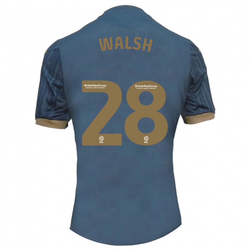 Børn Liam Walsh #28 Mørk Blågrøn Udebane Spillertrøjer 2023/24 Trøje T-Shirt