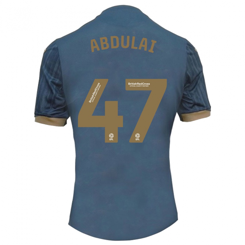 Børn Azeem Abdulai #47 Mørk Blågrøn Udebane Spillertrøjer 2023/24 Trøje T-Shirt