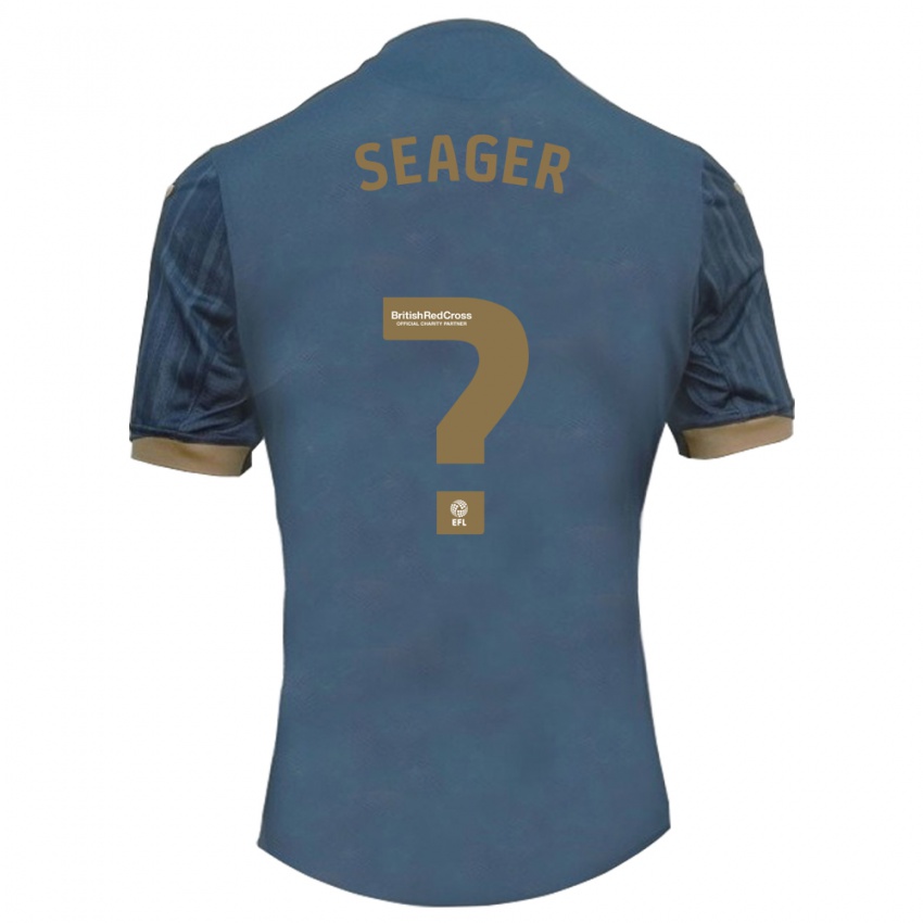 Børn Sam Seager #0 Mørk Blågrøn Udebane Spillertrøjer 2023/24 Trøje T-Shirt