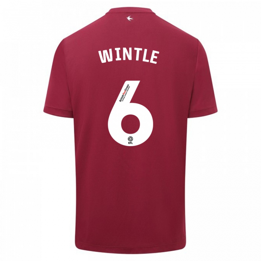 Børn Ryan Wintle #6 Rød Udebane Spillertrøjer 2023/24 Trøje T-Shirt