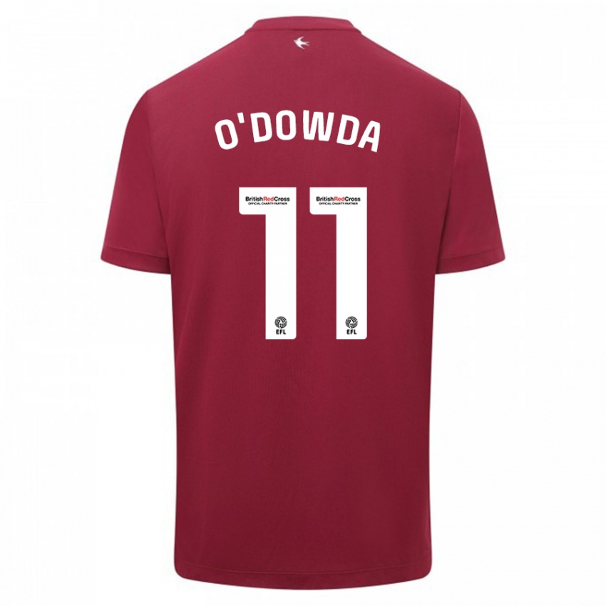 Børn Callum O'dowda #11 Rød Udebane Spillertrøjer 2023/24 Trøje T-Shirt