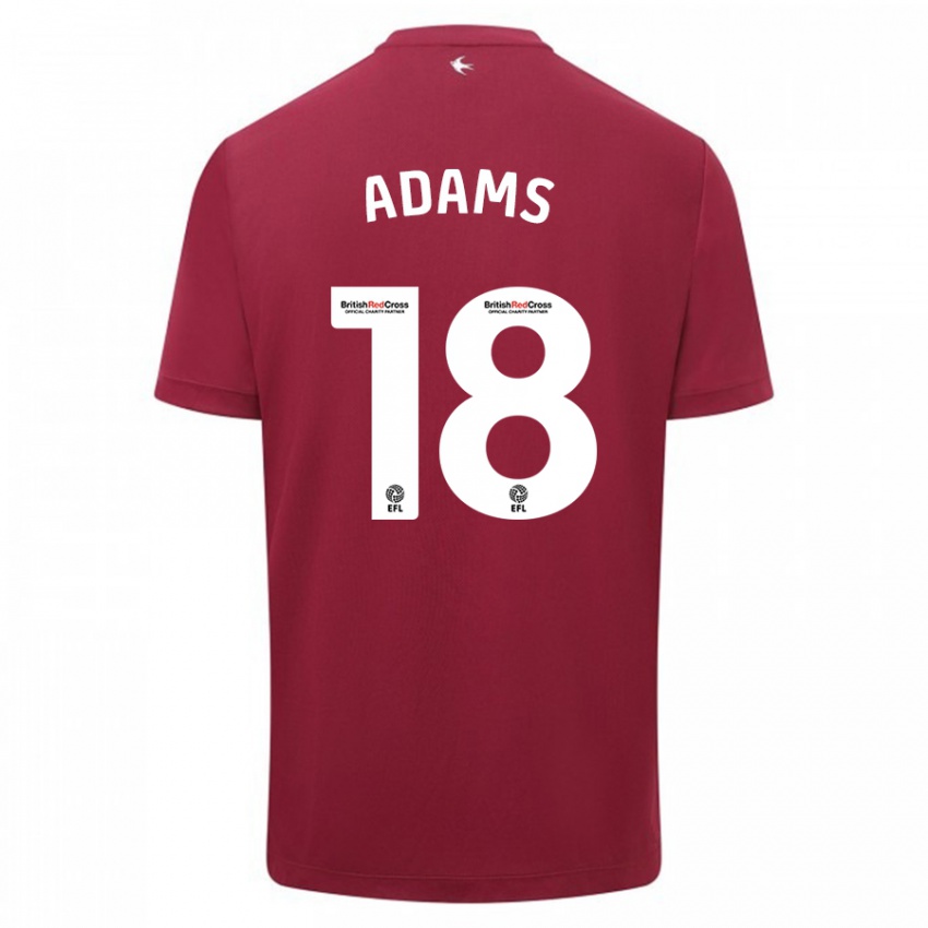 Børn Ebou Adams #18 Rød Udebane Spillertrøjer 2023/24 Trøje T-Shirt