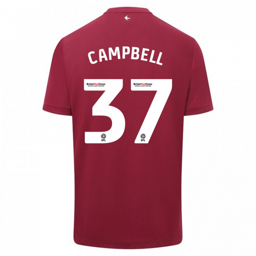 Børn Vontae Daley-Campbell #37 Rød Udebane Spillertrøjer 2023/24 Trøje T-Shirt