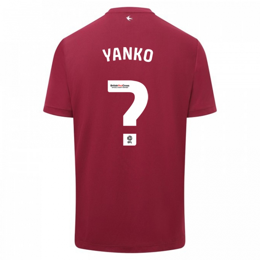 Børn Nativ Yanko #0 Rød Udebane Spillertrøjer 2023/24 Trøje T-Shirt