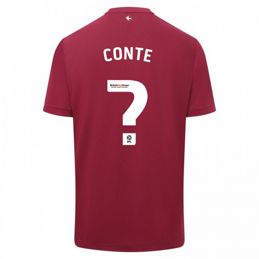 Børn Raheem Conte #0 Rød Udebane Spillertrøjer 2023/24 Trøje T-Shirt