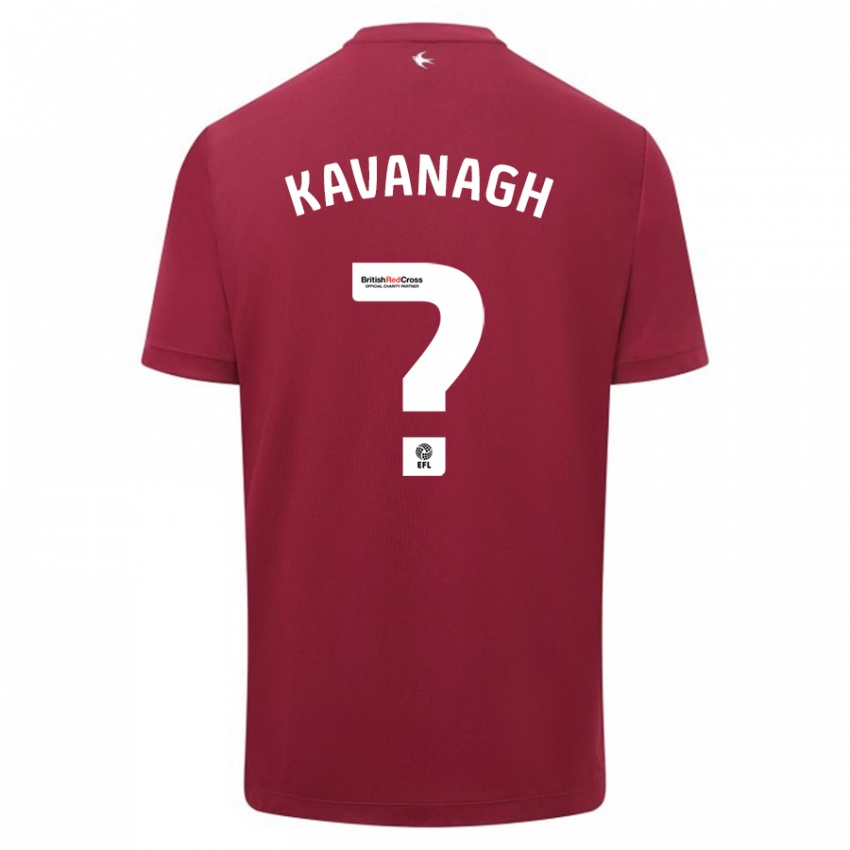 Børn Ryan Kavanagh #0 Rød Udebane Spillertrøjer 2023/24 Trøje T-Shirt