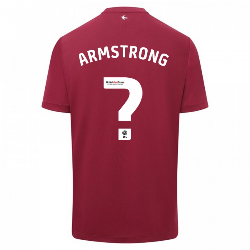 Børn Luke Armstrong #0 Rød Udebane Spillertrøjer 2023/24 Trøje T-Shirt