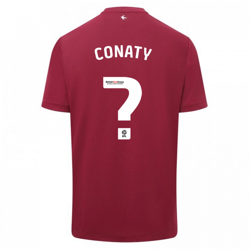 Børn Keano Conaty #0 Rød Udebane Spillertrøjer 2023/24 Trøje T-Shirt