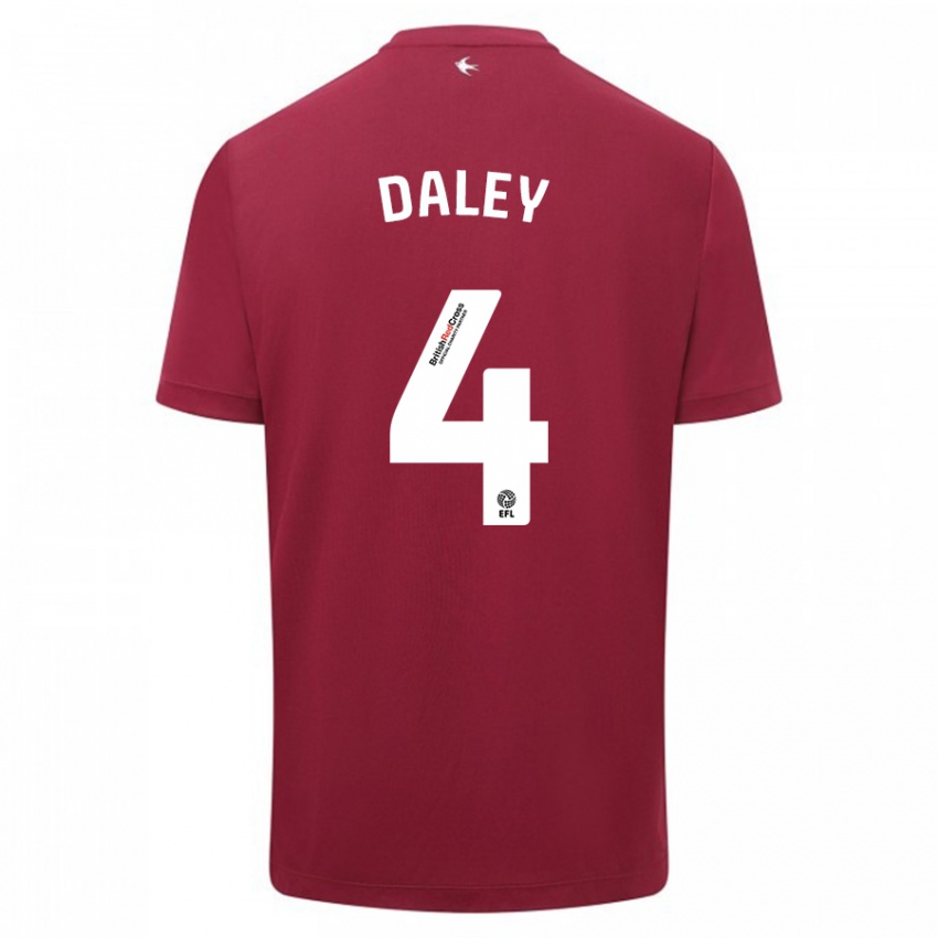 Børn Hannah Daley #4 Rød Udebane Spillertrøjer 2023/24 Trøje T-Shirt