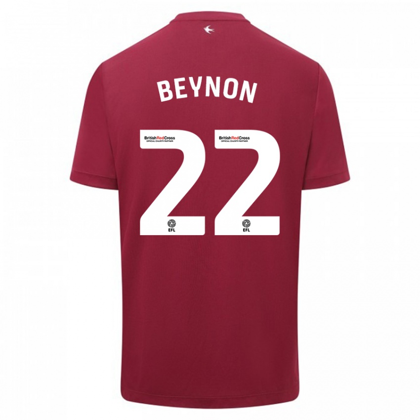 Børn Emma Beynon #22 Rød Udebane Spillertrøjer 2023/24 Trøje T-Shirt