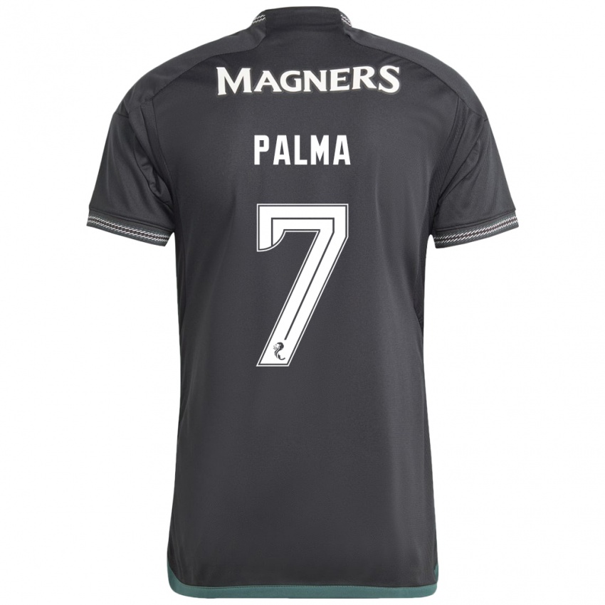 Børn Luis Palma #7 Sort Udebane Spillertrøjer 2023/24 Trøje T-Shirt