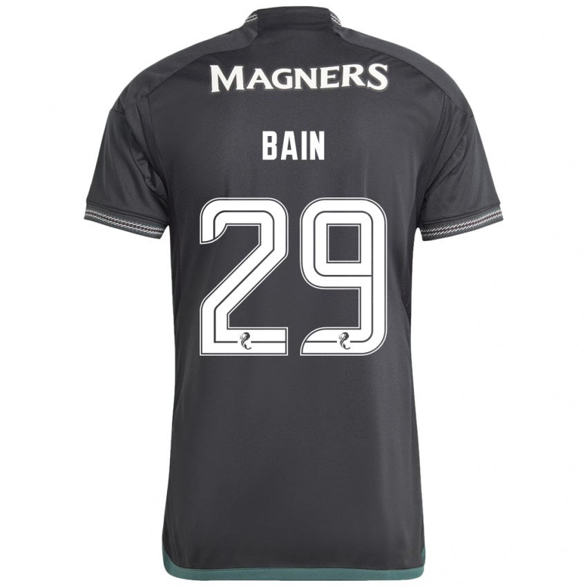 Børn Scott Bain #29 Sort Udebane Spillertrøjer 2023/24 Trøje T-Shirt