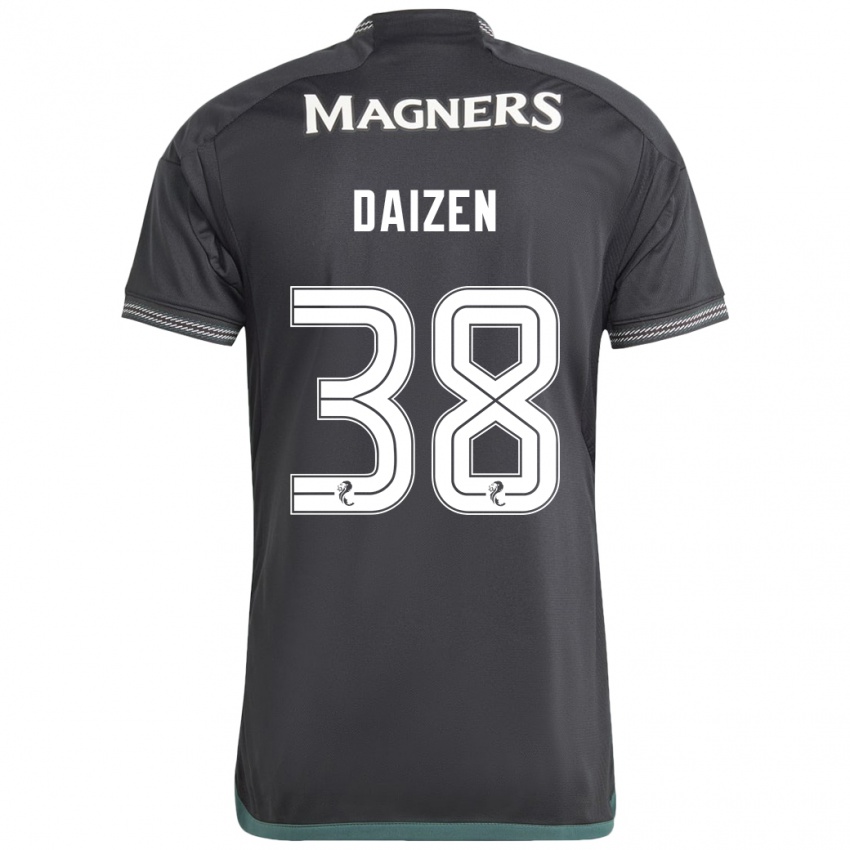 Børn Daizen Maeda #38 Sort Udebane Spillertrøjer 2023/24 Trøje T-Shirt