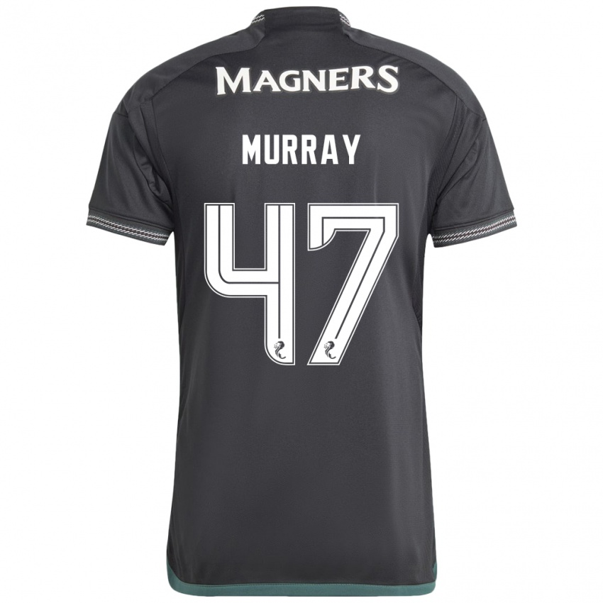 Børn Dane Murray #47 Sort Udebane Spillertrøjer 2023/24 Trøje T-Shirt