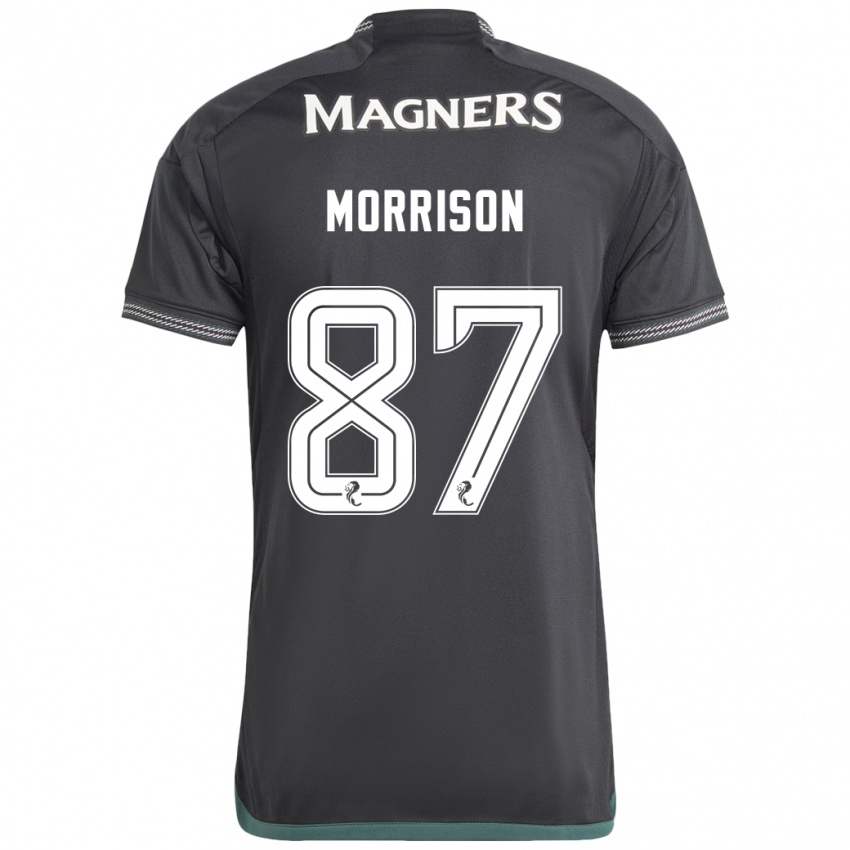 Børn Joe Morrison #87 Sort Udebane Spillertrøjer 2023/24 Trøje T-Shirt