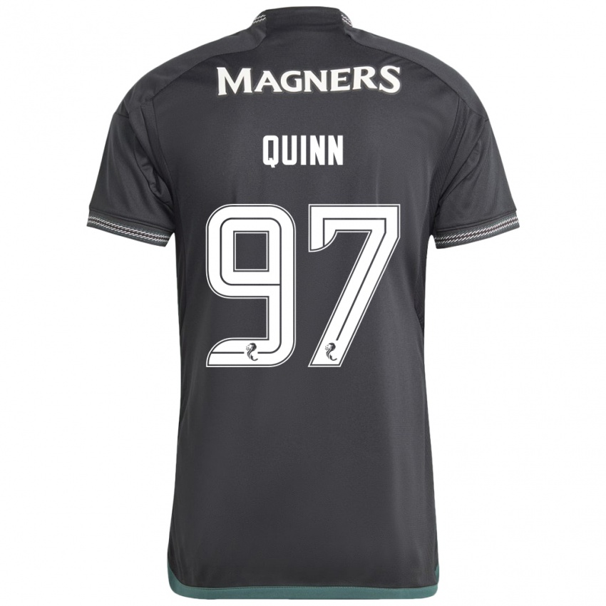 Børn Ben Quinn #97 Sort Udebane Spillertrøjer 2023/24 Trøje T-Shirt