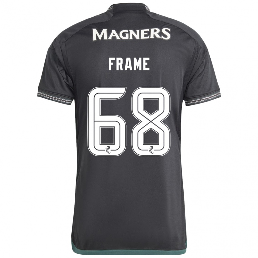 Børn Mitchel Frame #68 Sort Udebane Spillertrøjer 2023/24 Trøje T-Shirt