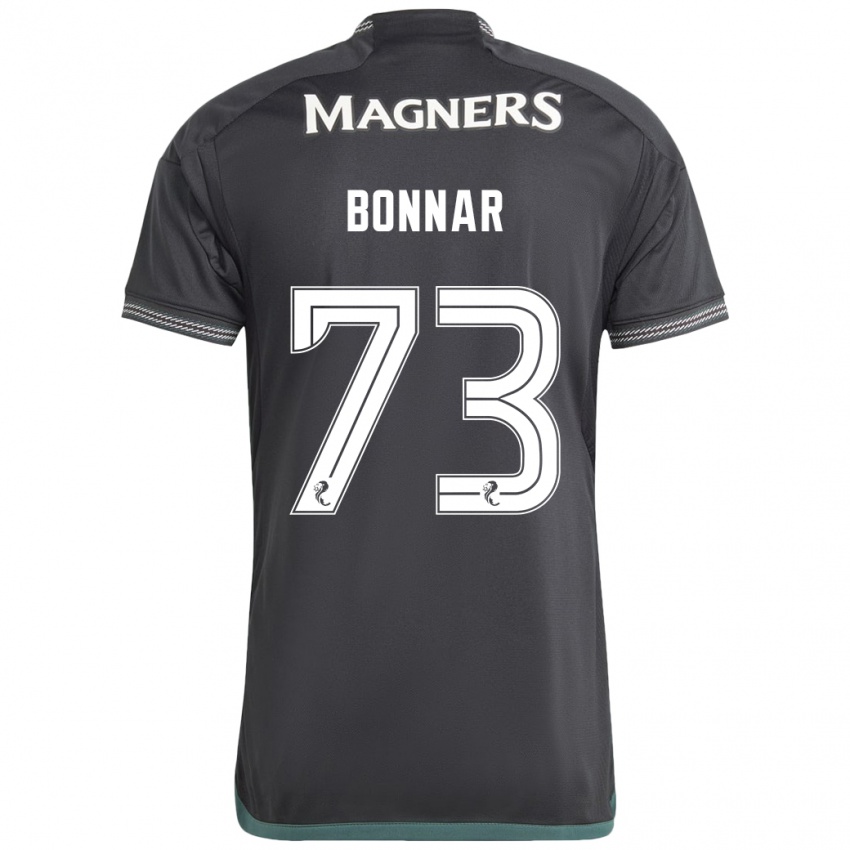 Børn Jude Bonnar #73 Sort Udebane Spillertrøjer 2023/24 Trøje T-Shirt