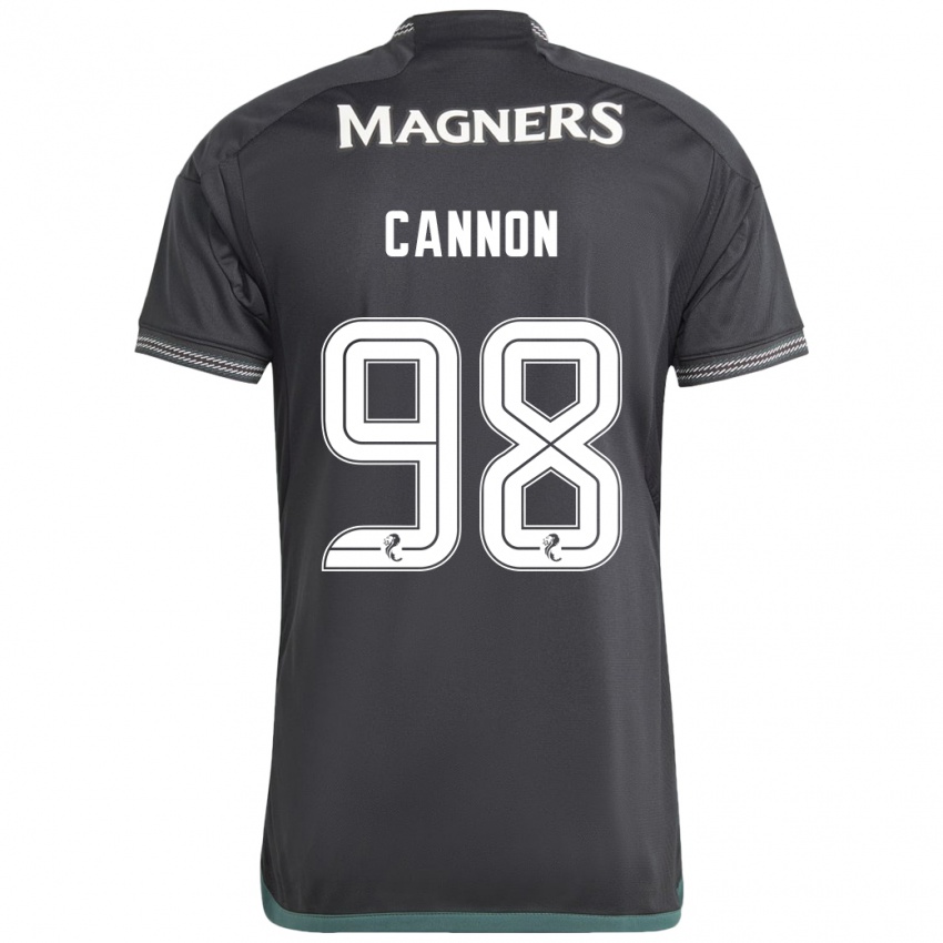 Børn Aidan Cannon #98 Sort Udebane Spillertrøjer 2023/24 Trøje T-Shirt