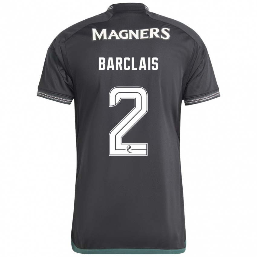 Børn Celya Barclais #2 Sort Udebane Spillertrøjer 2023/24 Trøje T-Shirt