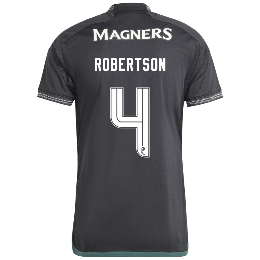 Børn Lisa Robertson #4 Sort Udebane Spillertrøjer 2023/24 Trøje T-Shirt