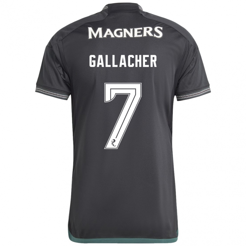 Børn Amy Gallacher #7 Sort Udebane Spillertrøjer 2023/24 Trøje T-Shirt