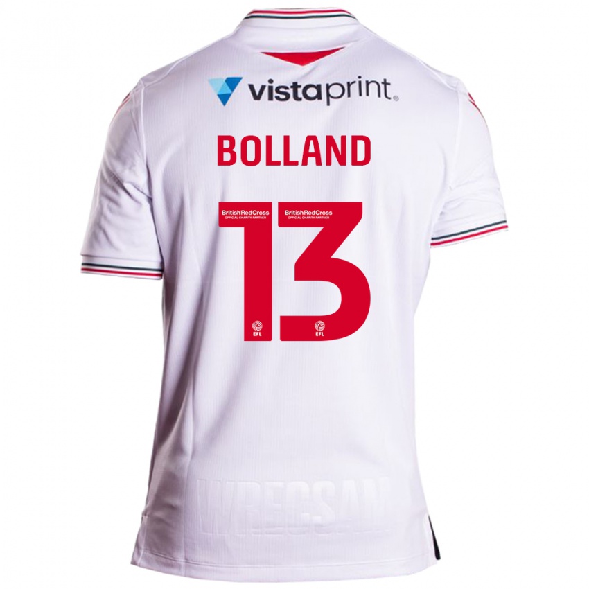 Børn Charlotte Bolland #13 Hvid Udebane Spillertrøjer 2023/24 Trøje T-Shirt