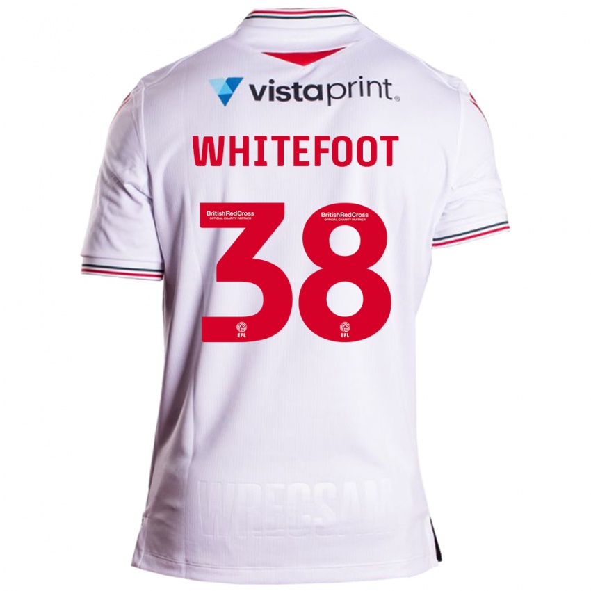 Børn Lily Whitefoot #38 Hvid Udebane Spillertrøjer 2023/24 Trøje T-Shirt