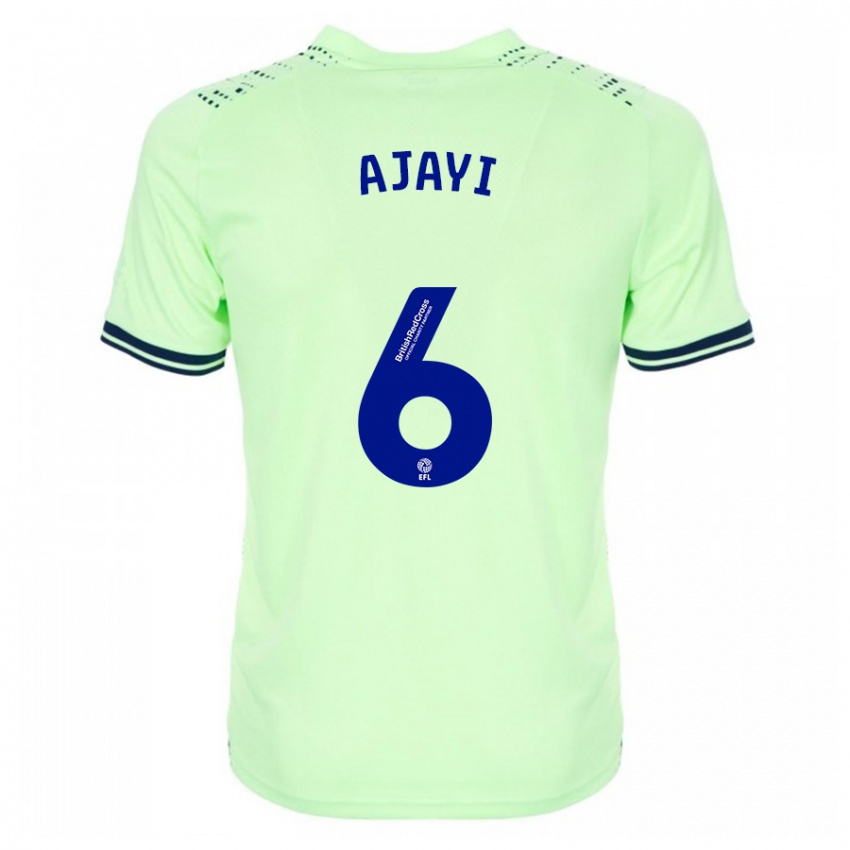 Børn Semi Ajayi #6 Flåde Udebane Spillertrøjer 2023/24 Trøje T-Shirt