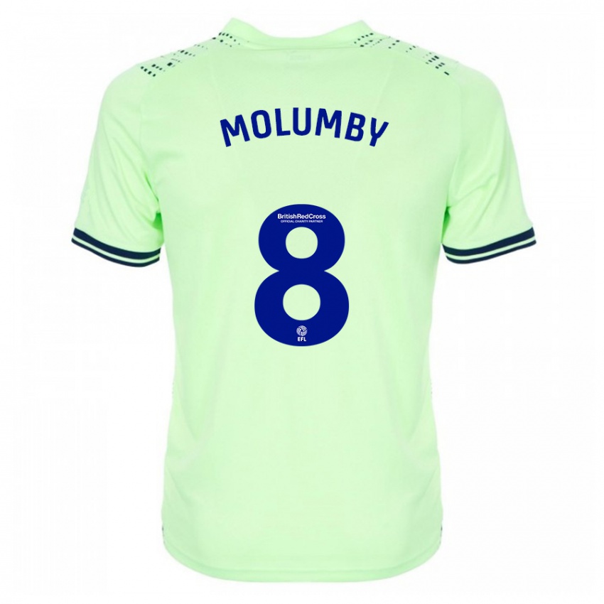 Børn Jayson Molumby #8 Flåde Udebane Spillertrøjer 2023/24 Trøje T-Shirt