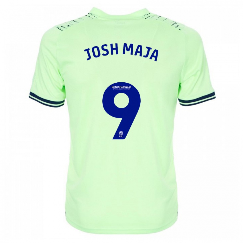 Børn Josh Maja #9 Flåde Udebane Spillertrøjer 2023/24 Trøje T-Shirt