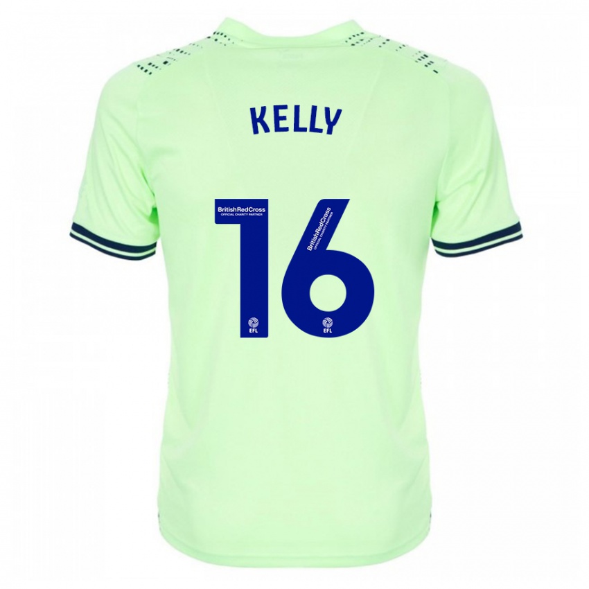Børn Martin Kelly #16 Flåde Udebane Spillertrøjer 2023/24 Trøje T-Shirt
