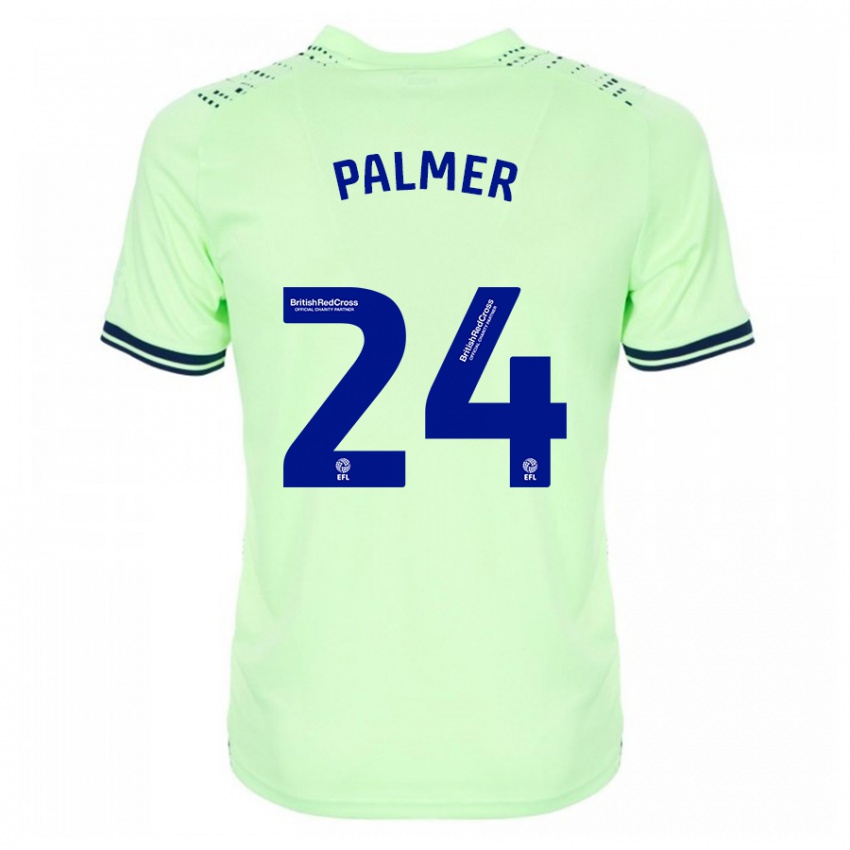 Børn Alex Palmer #24 Flåde Udebane Spillertrøjer 2023/24 Trøje T-Shirt