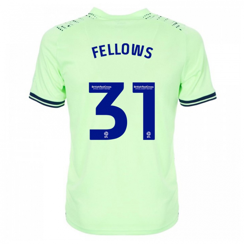 Børn Tom Fellows #31 Flåde Udebane Spillertrøjer 2023/24 Trøje T-Shirt