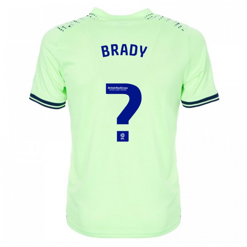 Børn Louis Brady #0 Flåde Udebane Spillertrøjer 2023/24 Trøje T-Shirt