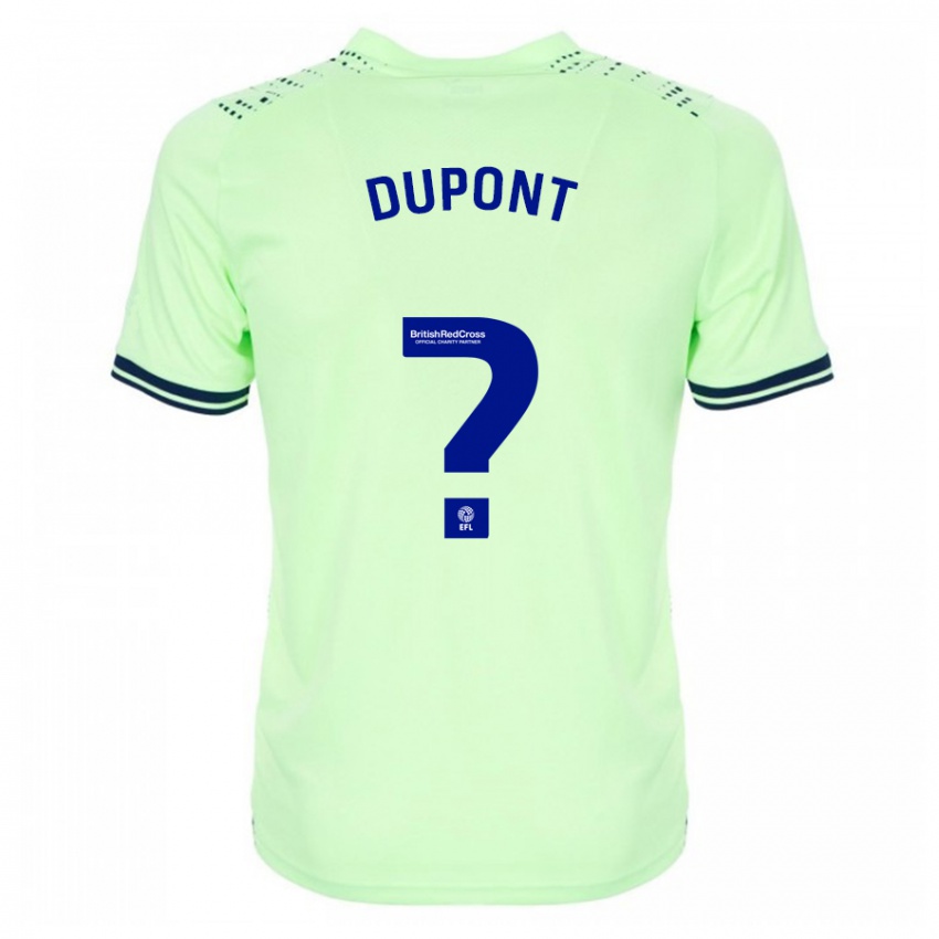 Børn Noah Dupont #0 Flåde Udebane Spillertrøjer 2023/24 Trøje T-Shirt