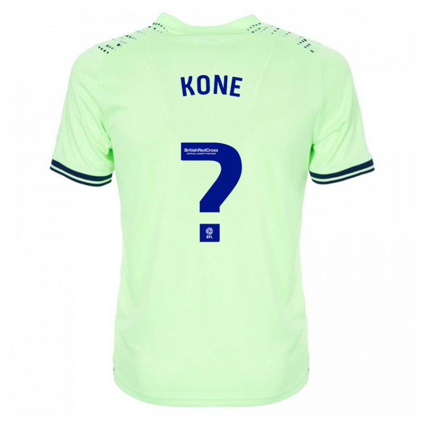 Børn Cheick Kone #0 Flåde Udebane Spillertrøjer 2023/24 Trøje T-Shirt