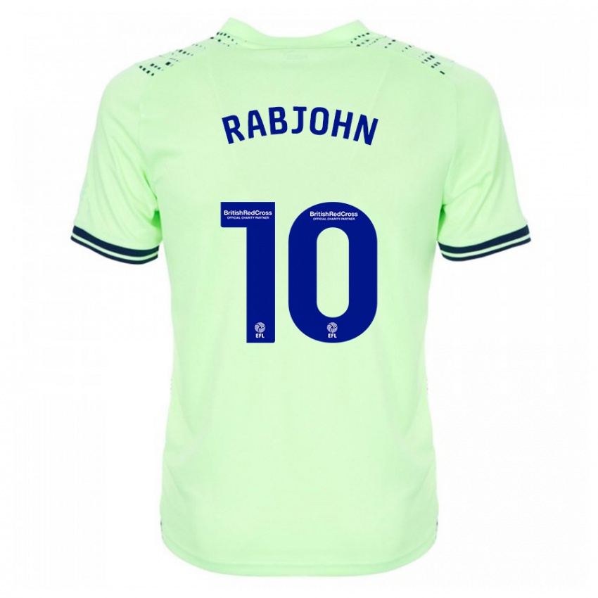 Børn Olivia Rabjohn #10 Flåde Udebane Spillertrøjer 2023/24 Trøje T-Shirt