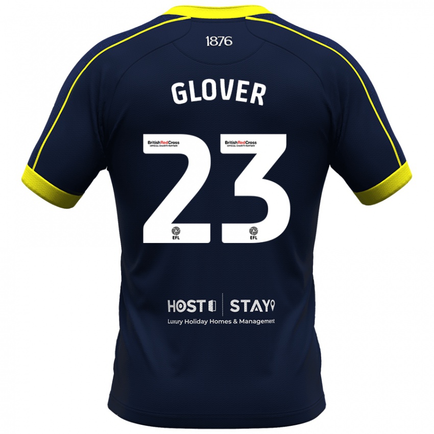 Børn Tom Glover #23 Flåde Udebane Spillertrøjer 2023/24 Trøje T-Shirt